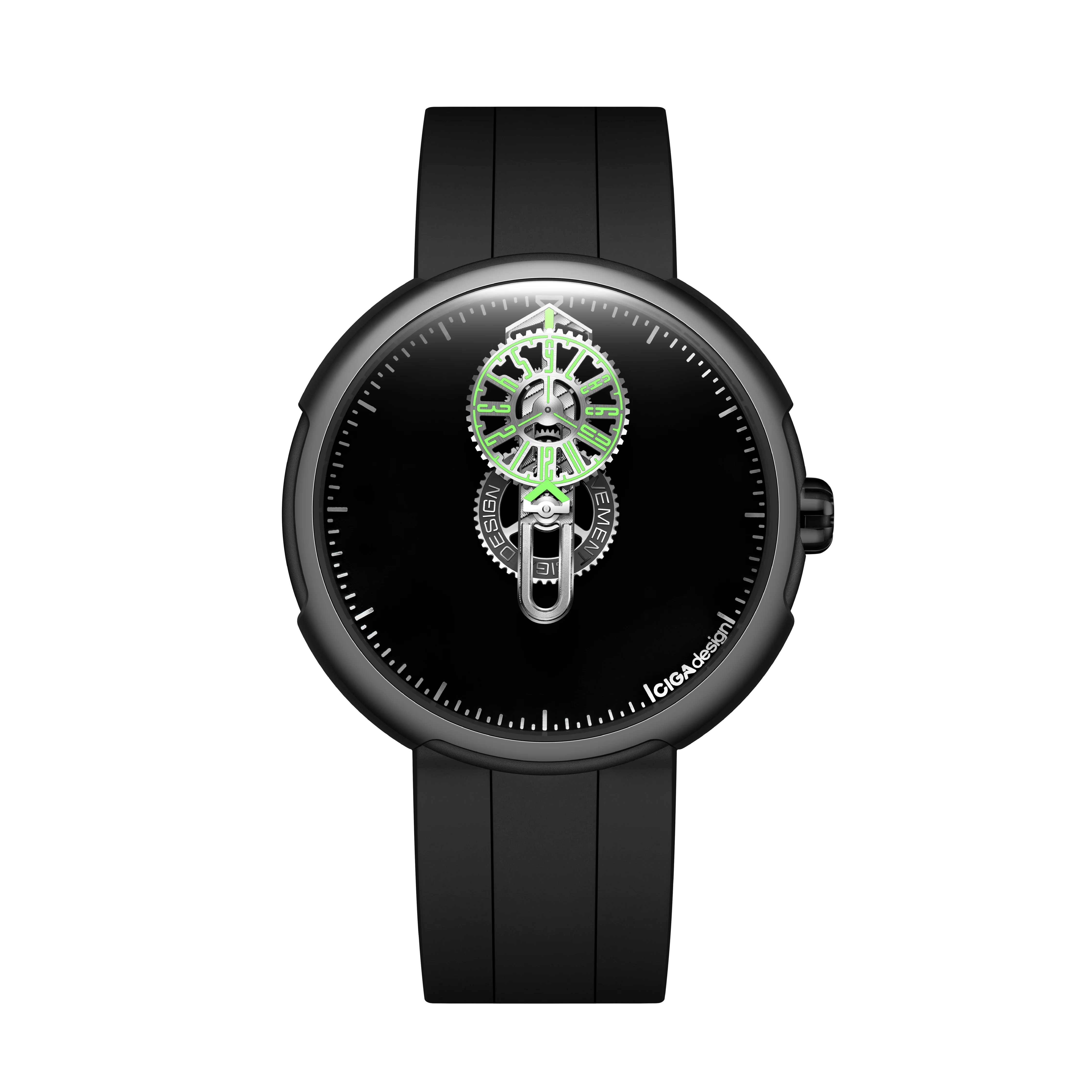 CIGA design AUTOMATIC WANDERING HOUR WATCH · TIME CIPHER