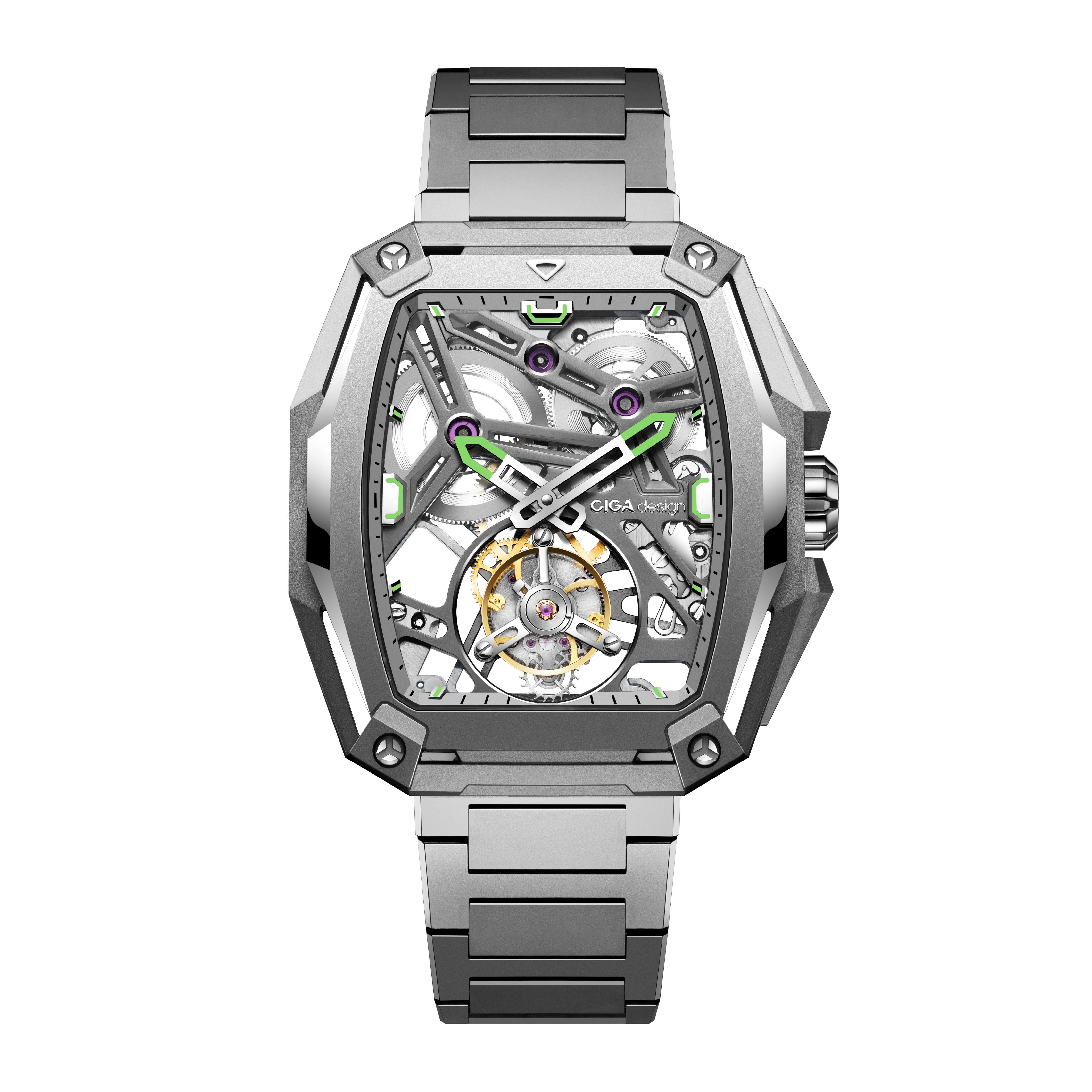 CIGA design ADVANCED SKELETON COMPLICATION WATCH HUNTER · TOURBILLON - Image 3