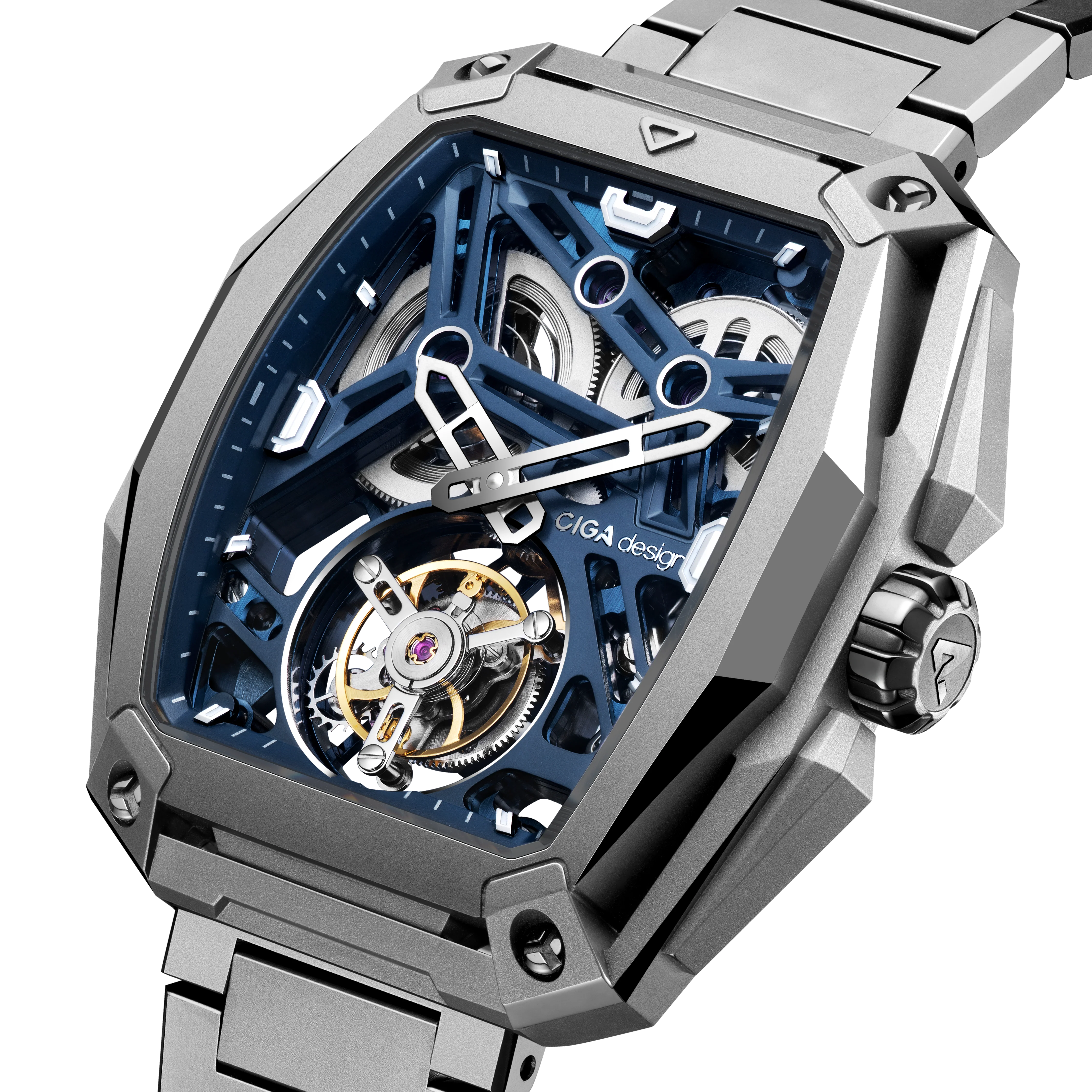 CIGA design ADVANCED SKELETON COMPLICATION WATCH HUNTER · TOURBILLON - Image 4