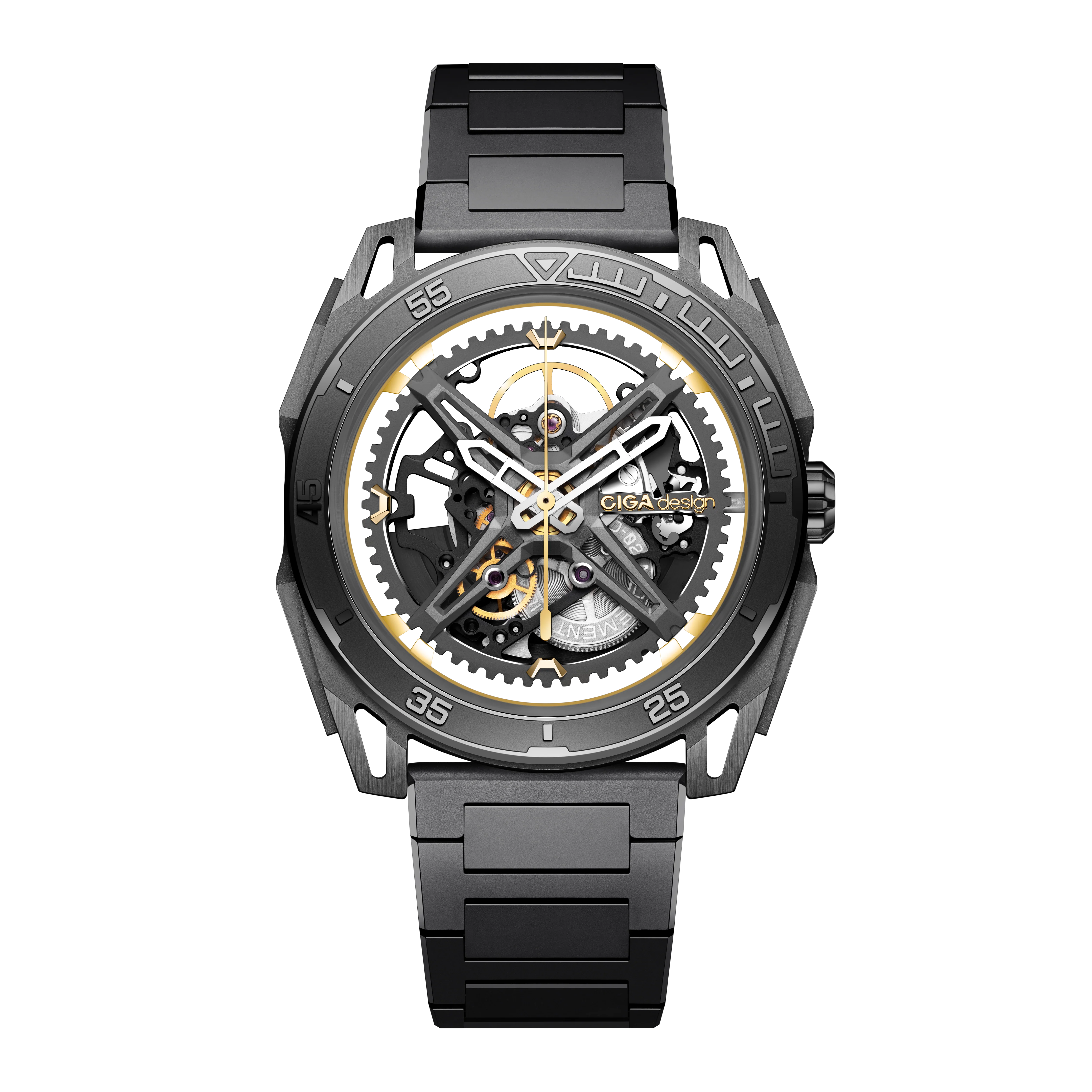 CIGA design ROUND AUTOMATIC SKELETON WATCH · FALCON