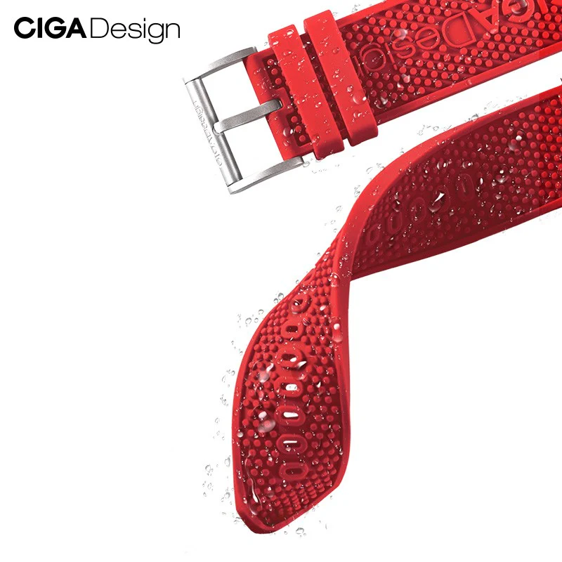 CIGA design Skeleton Cask Mechanical Strap Quick Release Silicone Strap - Image 6