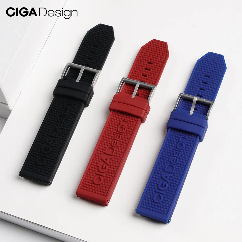 CIGA design Skeleton Cask Mechanical Strap Quick Release Silicone Strap - Image 7